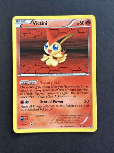 Victini 14/101 BW Noble Victories Holo Rare Pokémon TCG