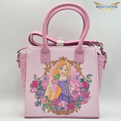 Loungefly Disney Tangled Rapunzel and Pascal Mini Satchel Bag New