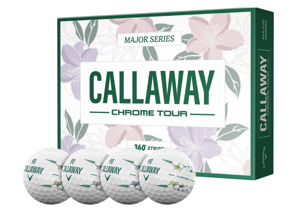 Callaway 2026 APRIL MAJOR 360 Stripe Chrome Tour Golf Balls