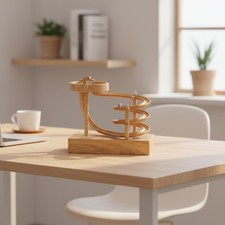 Wood Grain Perpetual Motion Machine: Kinetic Art for Stress Relief  Education