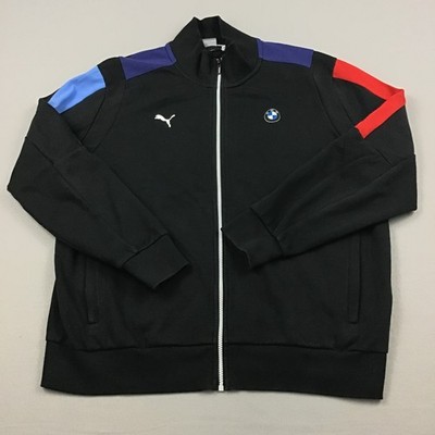 Puma X BMW Track Jacket Men Extra Large Blue M Motorsport Full Zip Racing XL