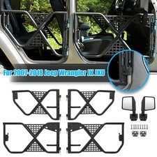 Steel Tube Doors W Mirrors 4-door For 2007-18 Jeep Wrangler Jk Jku Unlimited Steel Tube Doors W Mirrors 4-door For 2007-18 Jeep Wrangler Jk Jku Unlimited