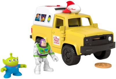 Imaginext Disney and Pixar Toy Story Pizza Planet Truck with 3