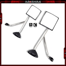 Pair Maunal Chrome Truck Hood Mirrors Assembly Fits 2002-2018 International Pair Maunal Chrome Truck Hood Mirrors Assembly Fits 2002-2018 International