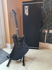 ESP Nergal NS-600 Black Electric Guitar Behemoth Signature with ESP Case VGC