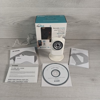 D Link DCS-932L Innenkamera mit Box Handbücher und Software getestet und funktionsfähig