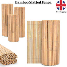 Bamboo Slat Fence Screening Fencing Panel Screen Reed Fence Roll Privacy Garden