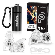 Hearprotek Concert Ear Plugs, 2Pairs Reusable high Fidelity Musician Ear Plugs f