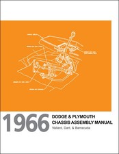 1966 Dart Valiant Barracuda Chassis And Engine Assembly Manual Dodge Plymouth 1966 Dart Valiant Barracuda Chassis And Engine Assembly Manual Dodge Plymouth