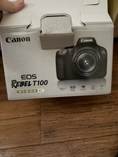 Canon EOS Rebel T100 Digital SLR Camera Kit 18MP 3x Zoom Wi-Fi EF-S 18-55mm Lens
