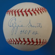 OZZIE SMITH ST. LOUIS CARDINALS AUTOGRAPH BASEBALL COA STEINER