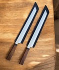 HANDMADE JAPANESE CHEF KNIFE SET ROSEWOOD HANDLE KITCHEN SUSHI KNIVES +SHEATH