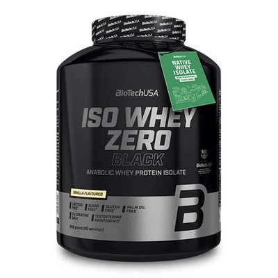 Biotech USA Iso Whey Zero Black 1816g Protein Muskelaufbau ,  Vanille