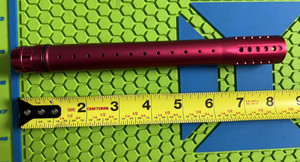 DYE PAINTBALL UL BARREL FRONT / TIP - DUST RED - 14" - VINTAGE OG