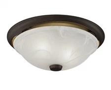 NuTone 772RBNT Decorative Oil-Rubbed White Alabaster Glass Bath Ventilation Fan