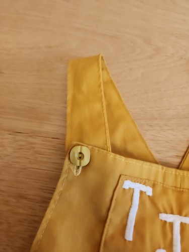 Vintage 60s 70s Cheerleading High School Uniform Skirt Top Yellow Talon Zip - Picture 4 of 10