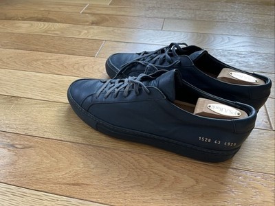Common Projects Original Achilles Low Men's Sz EU 43 US 10 BLUE Leather Sneakers