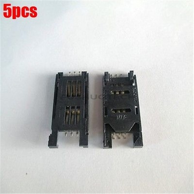 Socket 5X Handset Sim Card Slot Connector Type   Plastic Open-Cover Tray ax #tk