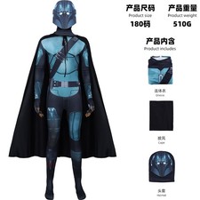Star Wars The Mandalorian battle suit bodysuit Cloak Helmet Set Cosplay Costume