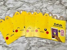 New Never Used Match Battle Pikachu 2023 McDonald s Happy Meal Boxes