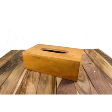 Solid Wood Tissue Box Holder Handmade Natural Wooden Tissue Cover
