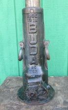 IMPRESSIVE Vintage 25 Ton BUDA Railroad Jack Man Cave Tool w Rare 13" Rise