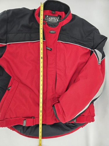 Cortech Tour Master Motorcycle Mens Jacket Size XL Red Full Zip Pockets - Picture 13 of 15