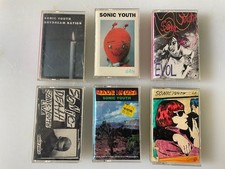 Sonic Youth Cassette Lot: 6 Albums. Daydream, Dirty, Goo, Evol, U.S.A., Death