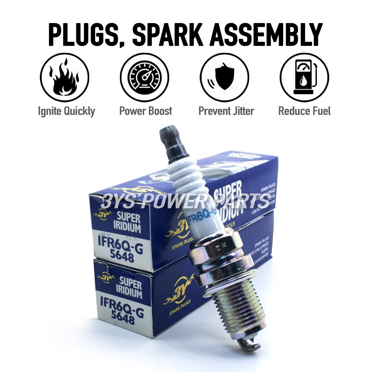 New 3Y Super Iridium QTY 2 IFR6Q-G 5648 Spark Plugs For 2022-2025 Maybach S680