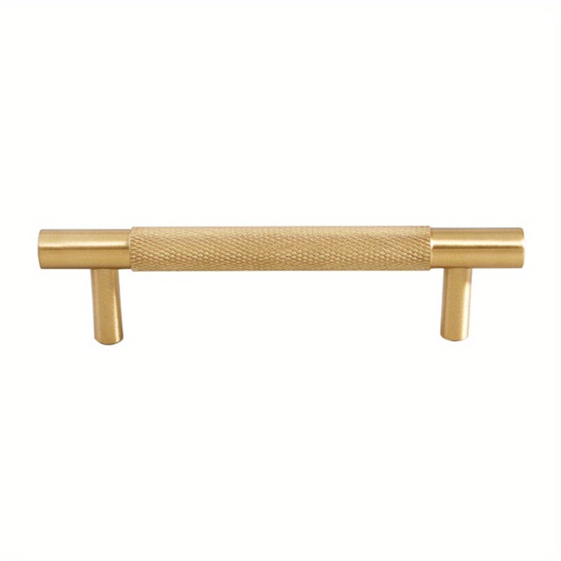 Heavy-duty Solid Brass Cabinet Pull Handle 6.3" Textured 5 Inch Center-to-Center