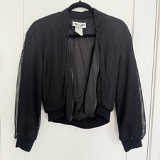 IOU VTG Y2K Jacket Bomber L 90s Whimsygoth Pu...