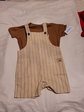 Carter's Toddler Striped Overalls Set with T-Shirt