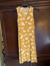 ann taylor loft dress 00p yellow