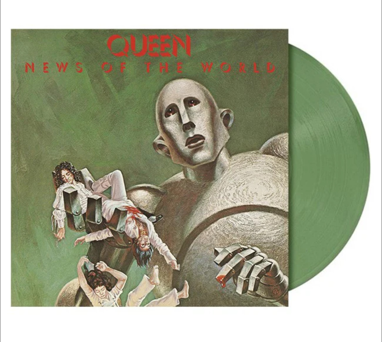 News Of The World by Queen (Exclusive GREEN Vinyl LP, 2022) *SEALED*!