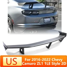 For 2016 - 2022 Chevy Camaro ZL1 1LE Carbon - Style Rear Trunk Spoiler Wing