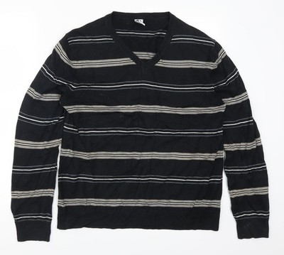 GAP Herren Pullover Pulli schwarz gestreift Größe S