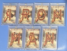 2014 Upper Deck Marvel Premier Code Name Letter Patch IRON MAN Complete Set