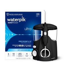 Waterpik Ultra Countertop Water Flosser / Oral Irrigator, 6 Tips, WP-113, Black