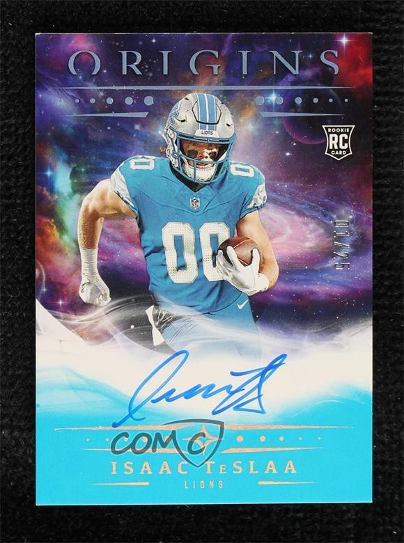 2025 Panini Origins Rookie Auto Turquoise 1/25 Isaac Teslaa #RA-ITE RC