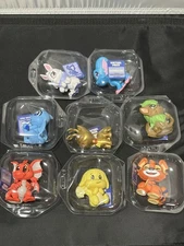 PhatMojo Neopets Mini Figure Lot Of 8 (1 Chase Rare & 7 Commons)  With Codes