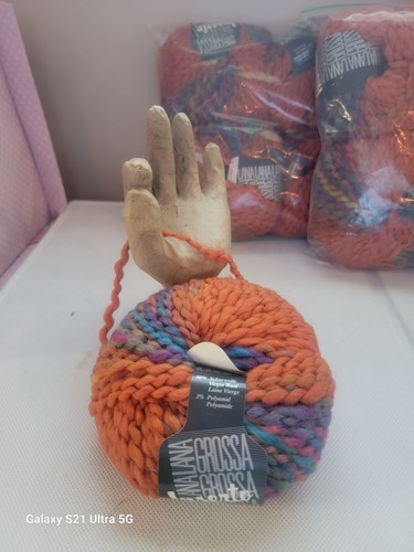 NEW - 15 SKEINS LANA GROSSA INSERTO 98% VIRGIN WOOL & 2% POLYAMID YARN - Picture 5 of 17