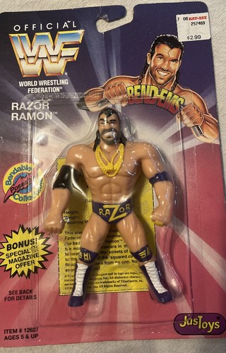 Razor Ramon (1994) Bend Ems JusToys Trading Card S...