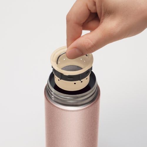 Zojirushi SM-JTE46PX S/S Travel Mug with Tea Leaf Filter Pink Champagne