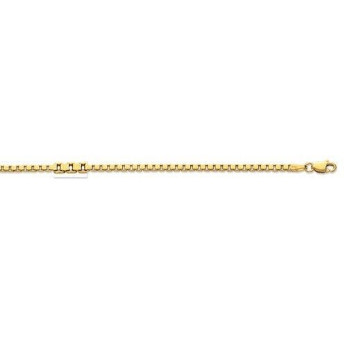 10k Yellow Gold Box Link Pendant Chain/Necklace 20" 1mm 3 grams BOX063 - Picture 2 of 18