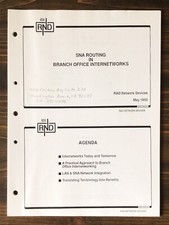 RAD Network Devices - SNA Routing In Branch Office Internetworks Seminar Handout