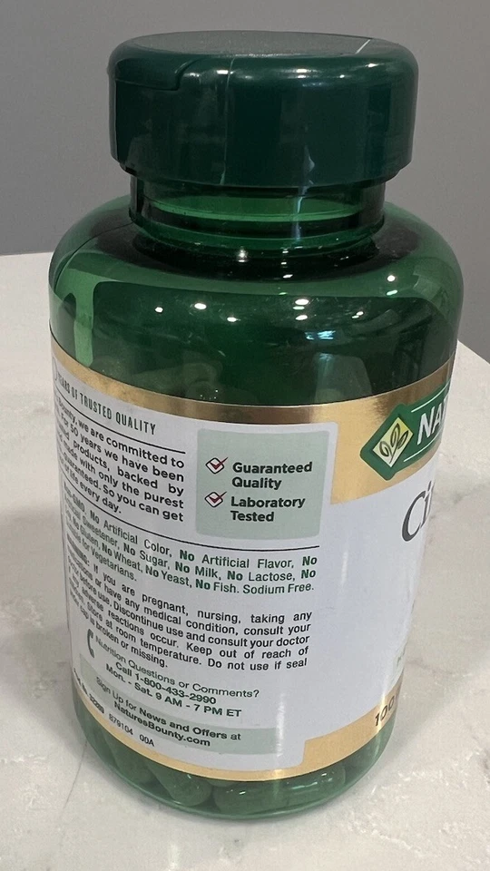 NUEVO Nature's Bounty Canela 1500 mg Metabolismo del Azúcar, 100 Cápsulas Exp 04/2026 Foto 4 de 4