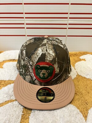 New Era Chicago Cubs Realtree Clark The Bear 59FIFTY Fitted Hat Cap