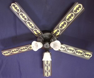 New Batman Black Yellow Ceiling Fan 52 Ebay