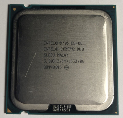 Intel Core 2 Duo E8400 3GHz Dual-Core Processor - SLB9J