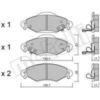 Metelli BremsbeläGe Bremsbelegsatz Vorne System Bendix - Bosch FüR Toyota